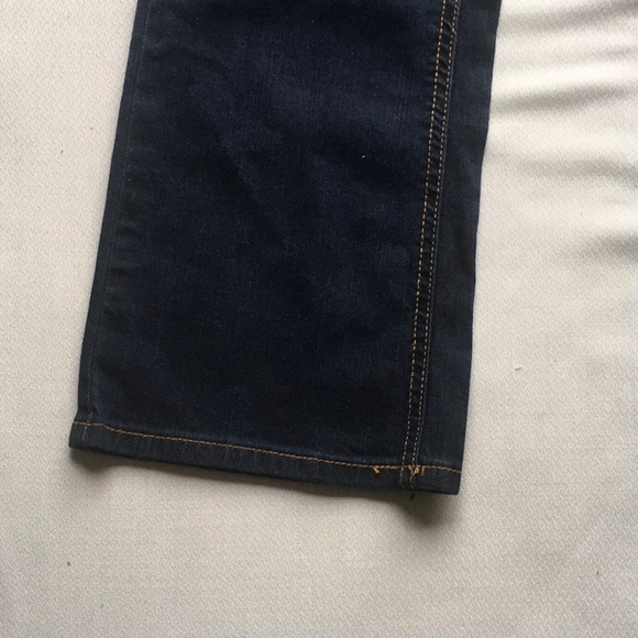 Dark denim bootcut jeans.  Size 8 Short. - Picture 4 of 5